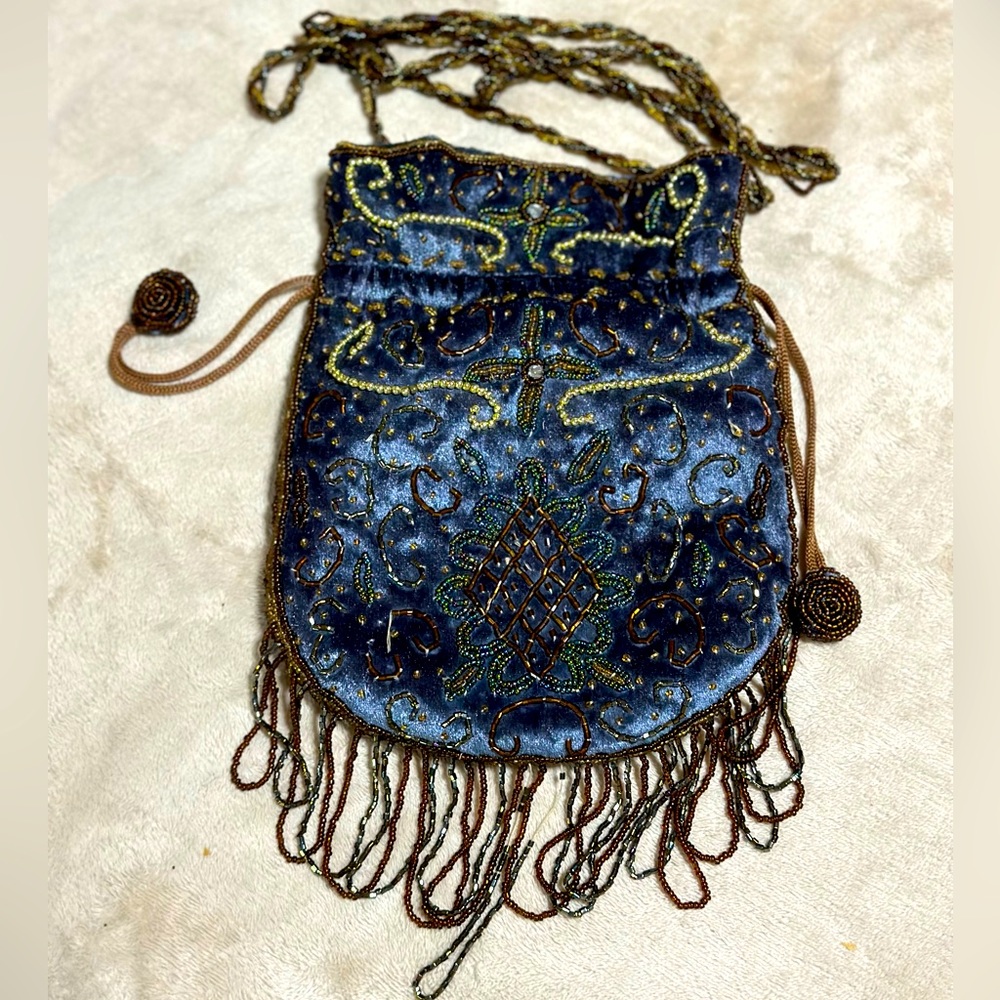 Sequined Crossbody bag 8 inches Long and 7 inches wide